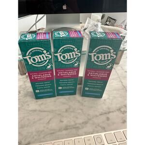 3 - Tom's of Maine Antiplaque and Whitening Fluoride Free Peppermint Toothpaste